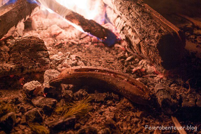 Lagerfeuerrezept: Schokobanane